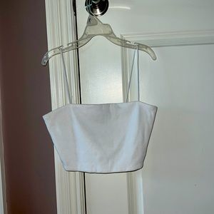 White SHEIN Crop Top, Size S